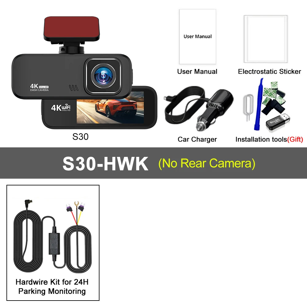 Experience Unmatched Clarity with the Ultra HD 4K Dash Cam Mini - Your Ultimate Driving Companion with WiFi, GPS, and Night Vision!