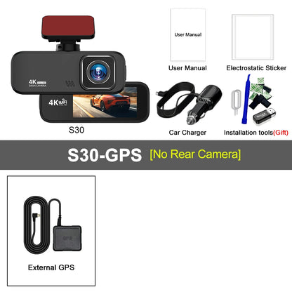 Experience Unmatched Clarity with the Ultra HD 4K Dash Cam Mini - Your Ultimate Driving Companion with WiFi, GPS, and Night Vision!