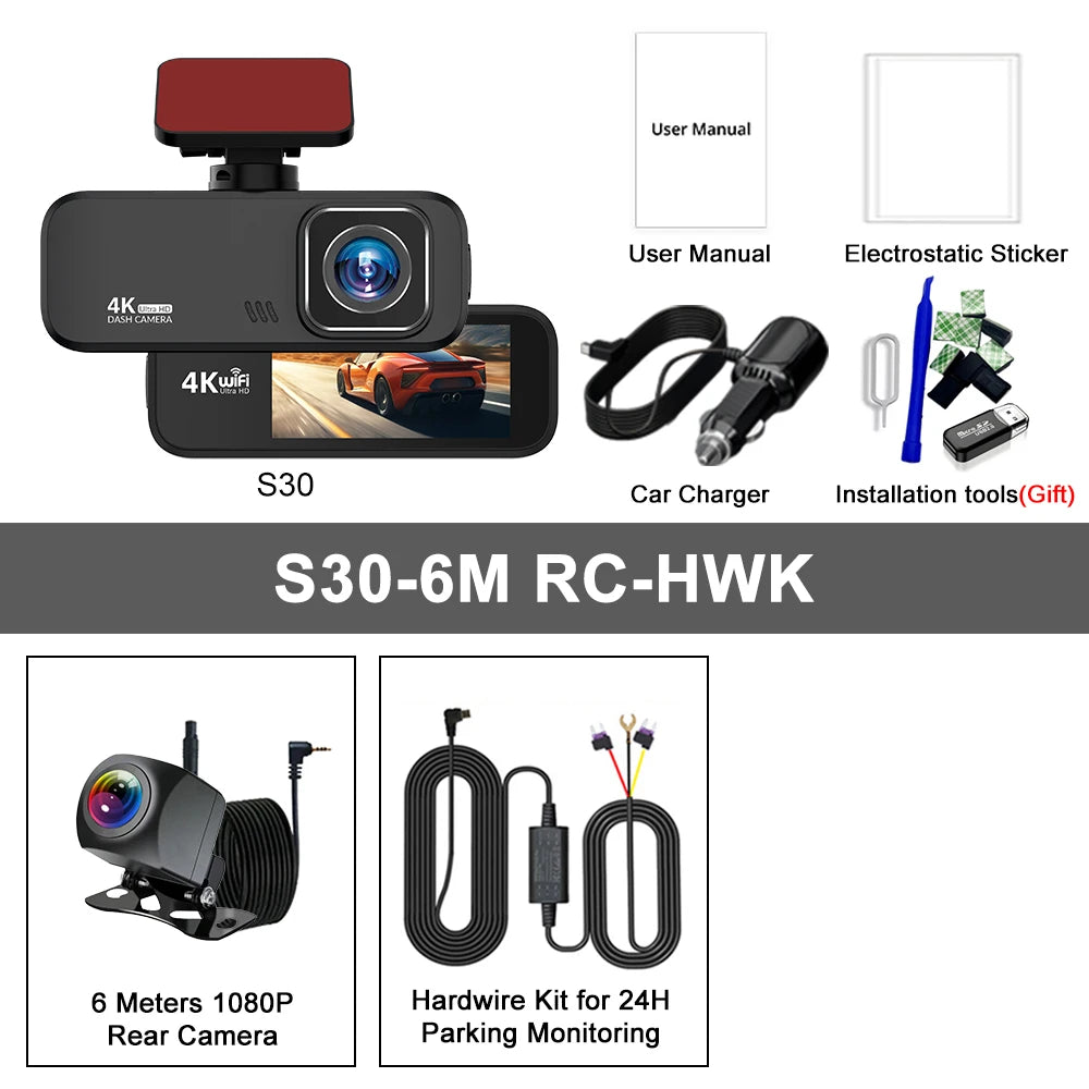 Experience Unmatched Clarity with the Ultra HD 4K Dash Cam Mini - Your Ultimate Driving Companion with WiFi, GPS, and Night Vision!