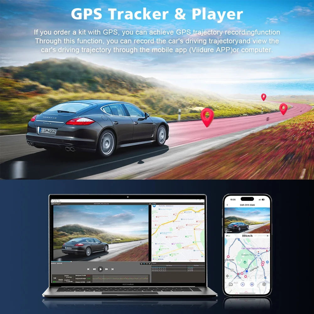 Experience Unmatched Clarity with the Ultra HD 4K Dash Cam Mini - Your Ultimate Driving Companion with WiFi, GPS, and Night Vision!